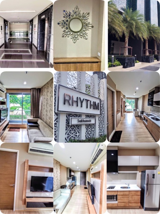 ขายคอนโด RHYTHM SUKHUMVIT 50 ขนาด1นอน1น้ำ พร้อมเฟอร์นิเจอร์ ตกแต่งสวย ใกล้ BTSอ่อนนุช     