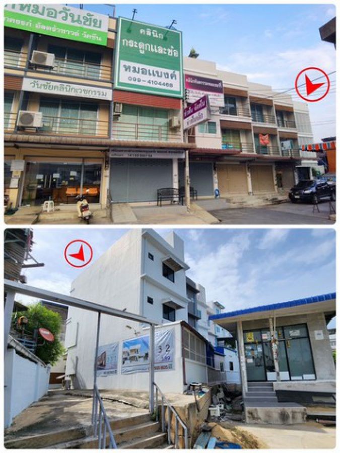 ขายอาคารพาณิชย์ 3 ชั้น รีโนเวทใหม่ทั้งหลัง  อำเภอเสนา จังหวัดพระนครศรีอยุธยา ขนาด 37 ตารางวา