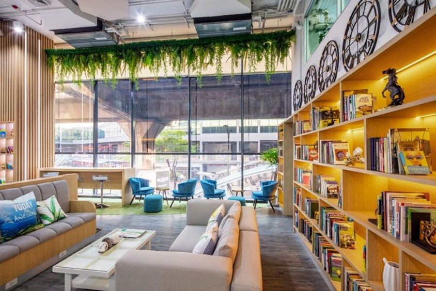 ออฟฟิศตกแต่งพร้อมใช้ สุขุมวิท พระโขนง  อาคารซัมเมอร์พอยส์  พนักงาน 1 ท่านขึ้นไป  BTS พระโขนง