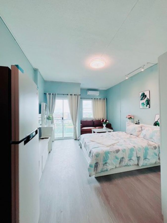 ขายคอนโดมิเนียมบ้านสวนซื่อตรง ห้องรีโนเวทใหม่ ห้องสตูดิโอ 30 ตารางเมตร ชั้น 8