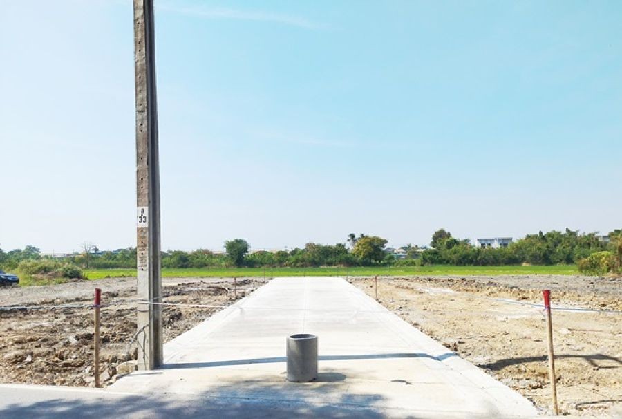 ขายที่ดินนนทบุรี ไทรน้อย บางบัวทอง-ถมแล้ว เส้นบ้านกล้วย-ไทรน้อย ซอยสามัคคีธรรม2 โทร 095-4681414