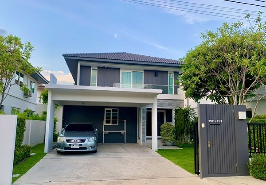 ขายบ้านเดี่ยว 2 ชั้น มัณฑนา มอเตอร์เวย์-กรุงเทพกรีฑาตัดใหม่ ราคาพิเศษ ใกล้ Airport Rail Link โทร 0636289464