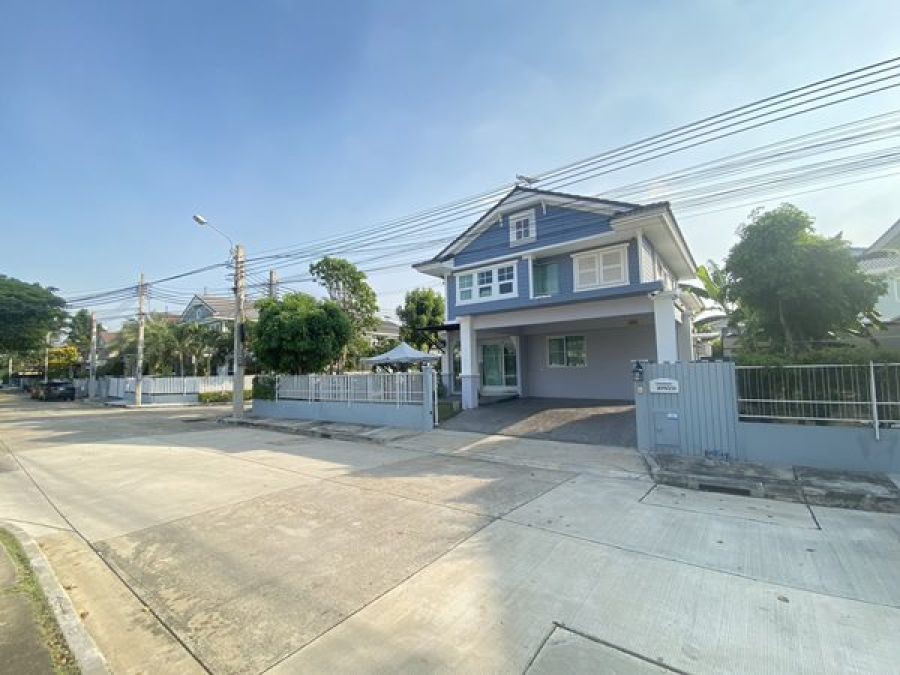 ให้เช่าบ้านเดี่ยว หลังมุม หมู่บ้านพฤกษ์ลดา ประชาอุทิศ 90 มีเฟอร์ครบ สนามกว้าง หลังใหญ่ที่สุดใน 4 โซนใหม่ โทร 0633659464