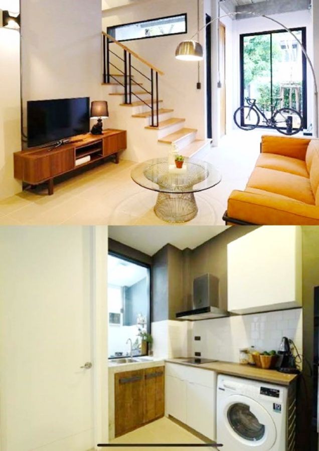 บิวท์อิน RCA 1.1 กม.2นอน  BTSอโศก BTSทองหล่อ 2.4 กม.ให้เช่า 22ตร.ว.จัดเต็มเฟอร์ 3น้ำ ทาวน์เฮาส์ 2ชั้น  144 ตร.ม. พระราม9 20-28