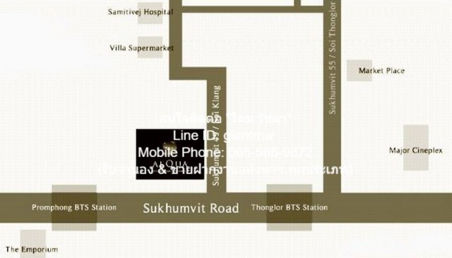 รหัส:  DSL-482 RENT Condo. Aequa Sukhumvit 49 60 ตร.ม. 1BR1BR ใกล้กับ BTS ทองหล่อ ราคา-ดี