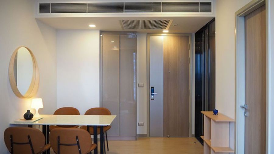 ให้เช่าห้องคอนโดOne 9 Five อโศก-พระราม 9 พื้นที่ใช้สอย 37.5 ตร.ม 1ห้องนอน 1ห้องน้ำ เฟอร์ครบ ถนนพระราม 9 เซ็นทรัล ราคาเช่า 32,000 บ/ด