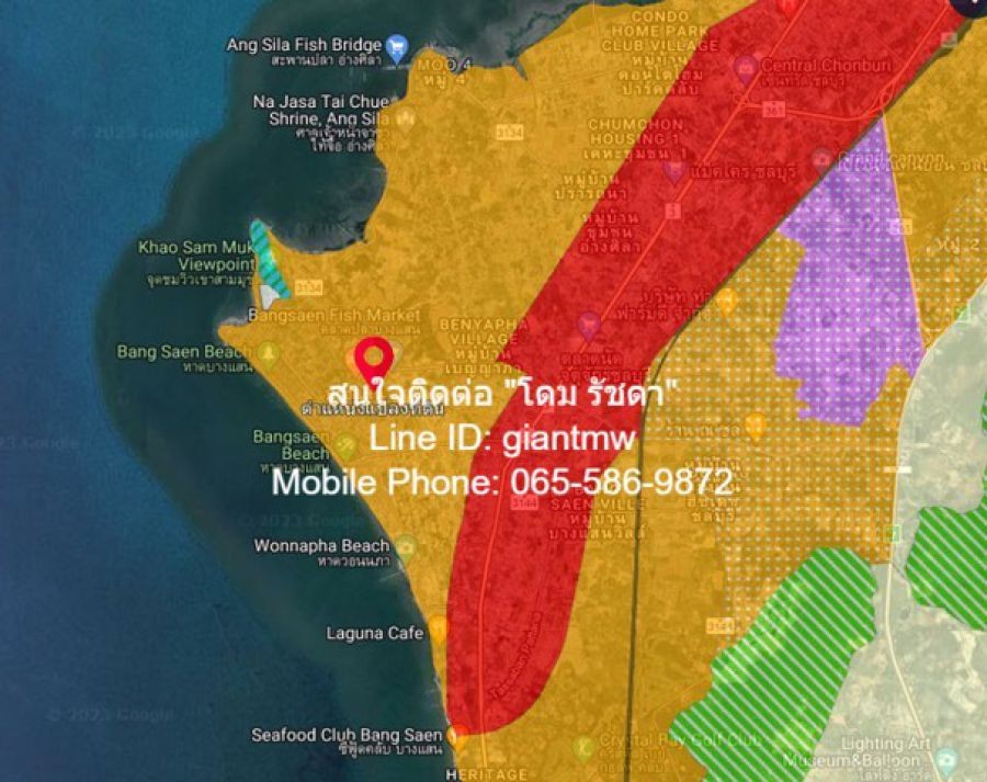 ที่ดิน ที่ดิน บางแสน 14000000 B.  90 sq.wa 2 Ngan 0 RAI   คุ้มค่าคุ้มราคา ชลบุรี