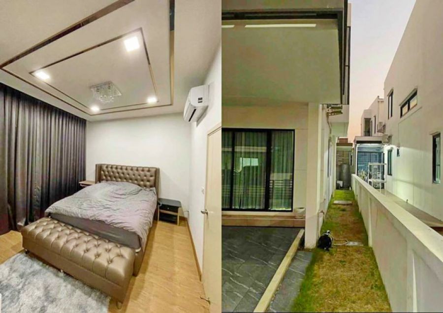 โลตัส บิ๊กซี พระราม2 1.5 กม. รร.กรทิพย์ 300ม. บ้านเดี่ยว 2 ชั้น 42 ตร.วา.182ตร.ม ติดถนนใหญ่ 3นอน.ให้เช่า  2แอร์ ครัวบิวท์อิน