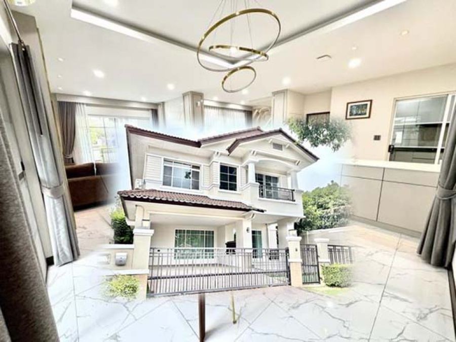 คฤหาสน์หรู 2 ชั้น BTS บางหว้า 1.7 กม. สาทร-ราชพฤกษ์  ม.สยาม 1.6 กม.ตกแต่งใหม่ สไตล์ Modern Luxury 3นอน นันทวัน