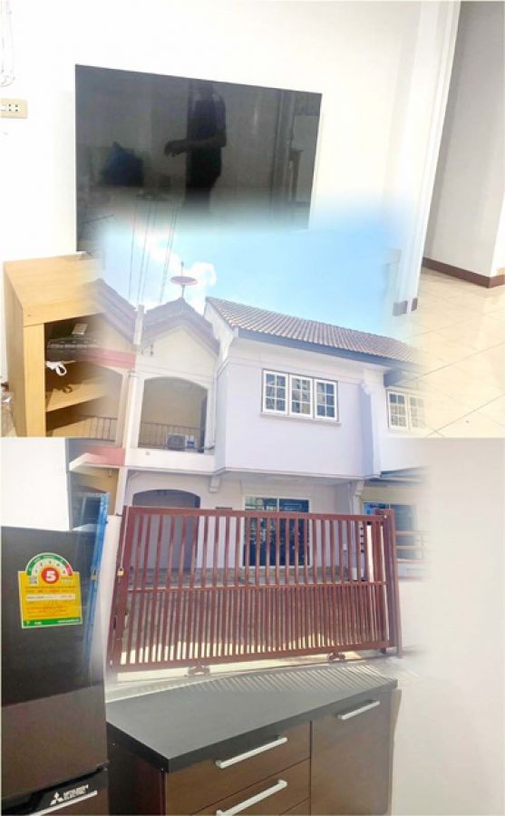 มีเฟอร์ เครื่องใช้ไฟฟ้าครบ 25ตร.ว.BTS อุดมสุข 700ม. แม็กซ์แวลู สุขุมวิท103 600ม.ทาวน์เฮาส์ 2ชั้น 3นอน 3 น้ำ 200ตร.ม. 4แอร์