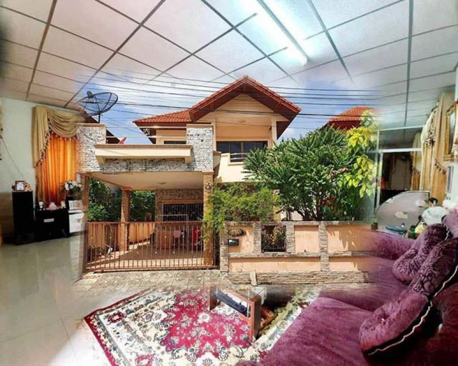 ให้เช่า บ้านเดี่ยว 2 ชั้น MRT บางแค 1.8 กม. โลตัส บางแค จัดเต็มเฟอร์ 6 นอน รร.เซนต์ปีเตอร์ธนบุรี 1.6 กม. ม.สยาม 3.8 กม.58 ตร.วา.250 ตร.ม.