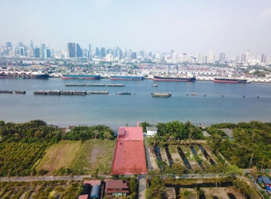 ขายที่ดิน ในคุ้งบางกะเจ้าติดแม่น้ำเจ้าพระยา 1-2-70 ไร่ ติดถนนเพชรหึงษ์ ซอย 57 ขาย 56 ล้านบาท  063 421 1269