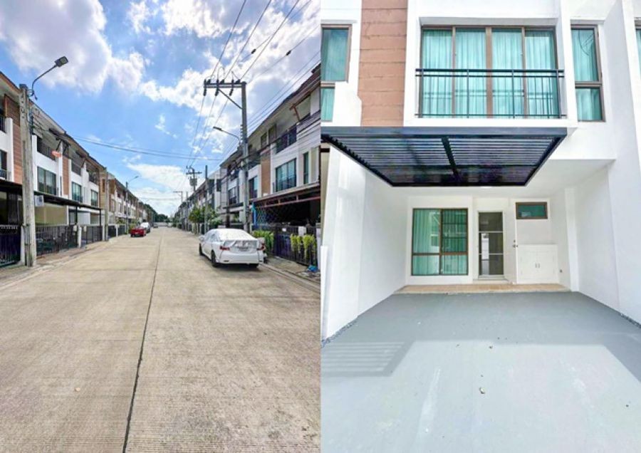 ถ.สุขุมวิท 97 ปุณณวิถี23  ให้เช่า โฮมออฟฟิศ 3ชั้น 3นอน BTSบางจาก 730ม.  4 น้ำ 24ตร.วา.275 ตร.ม.  งรร.นานาชาติเวลล์ส