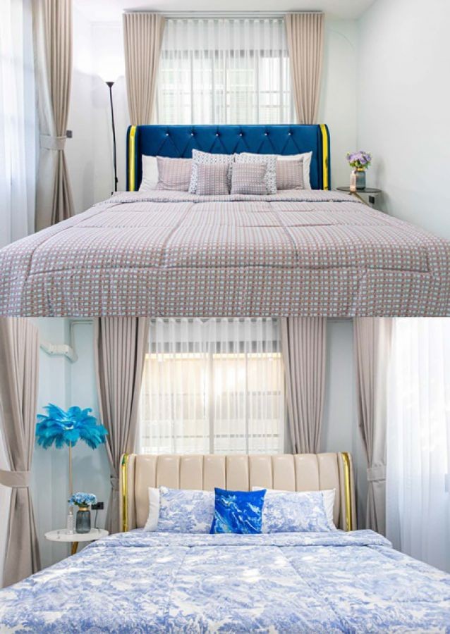 สไตล์โมเดิร์น ย่านห้วยขวางรัชดา พูลวิลล่าส่วนตัวสุดหรู คฤหาสน์ หลังใหญ่ 5นอน3 น้ำ สไตล์โมเดิร์นใหม่ จัดเต็มเฟอร์ ครัวบิวท์อิน .60 ตร.ว