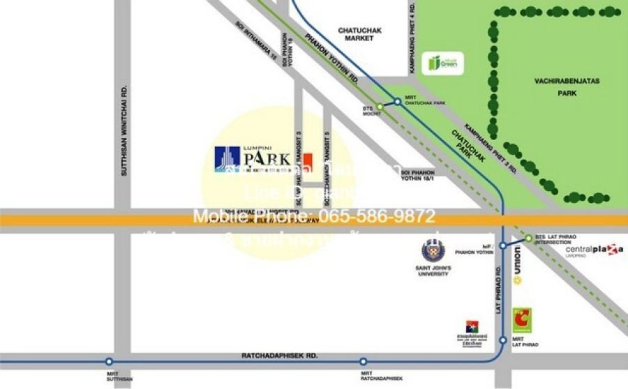 CONDOMINIUM ลุมพินี พาร์ค วิภาวดี - จตุจักร 29ตร.-ม.  ไม่ไกลจาก วิภาวดี 3 ทรัพย์ดี ๆ
