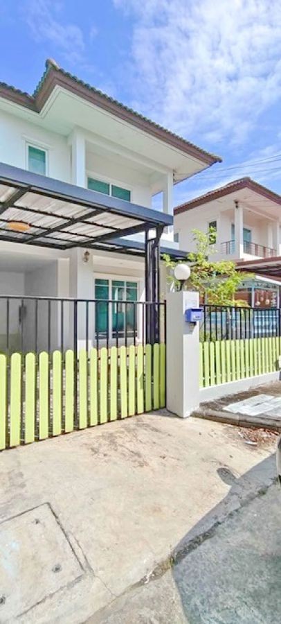 Makro หนองจอก 360ม.ร่มรี่น บิ๊กซี 700ม. เย็นสบาย  บ้านเดี่ยว 2 ชั้น 3 นอน 2 น้ำ ม.เทคโนโลยีมหานคร 1.9 กม.ให้เช่า 40ตร.วา.222 ตร.ม.