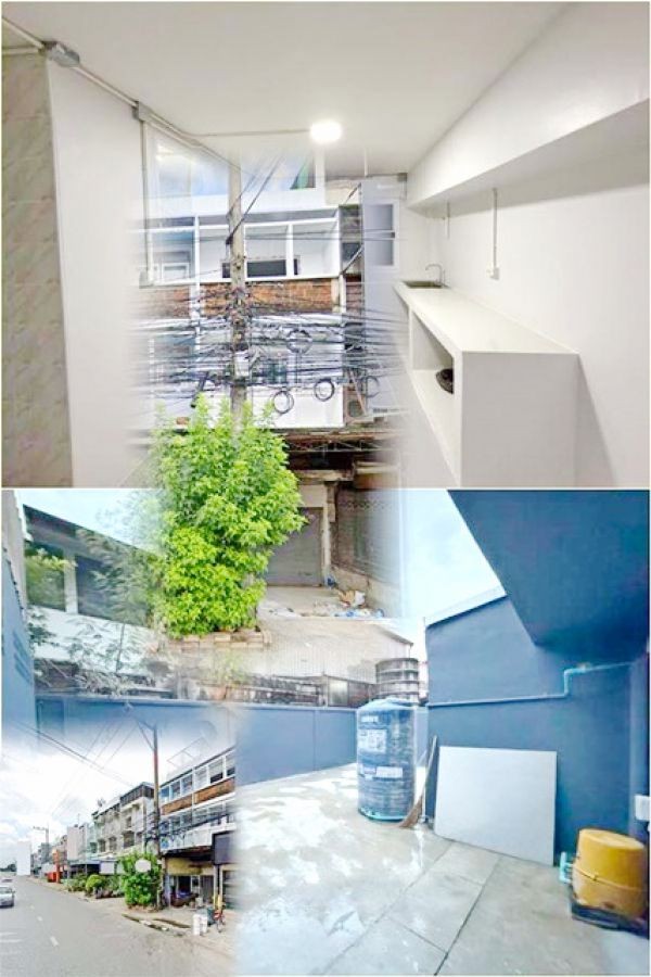 บิ๊กซีฉะเชิงเทรา2 1.6 กม.เช่า ขายอาคารพาณิชย์ 3.5 ชั้นมีดาดฟ้า ติดถนนใหญ่  3นอน 2น้ำ ให้เช่า ขาย  รพ.พุทธโสธร 900ม.24 ตร.วา. 300 ตร.ม.