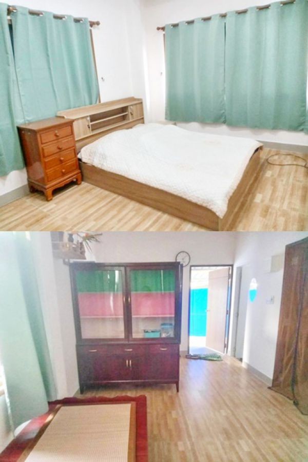 Central ชลบุรี 48ตรว.95ตรม. อ่างศิลา ตลาดนัดอีสเทิร์นอ่างศิลา ให้เช่าบ้านเดี่ยว 1ชั้น เฟอร์ครบพร้อมอยู่ 1นอน 1น้ำ 2จอดรถ บ้านหันทางทิศใต้