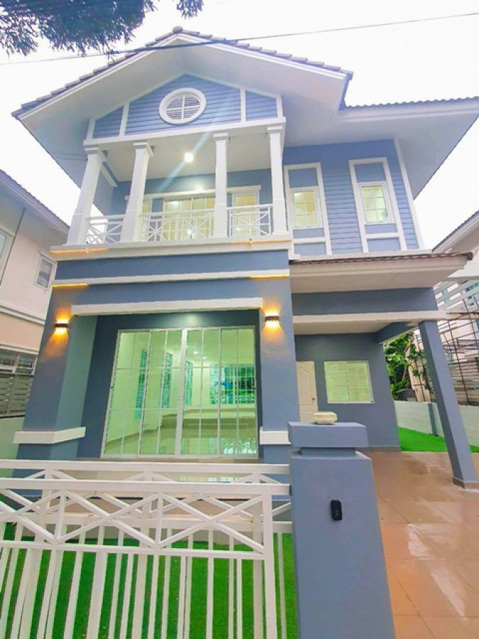 กาญจนาภิเษก30-40 มอเตอร์เวย์ เฉลิมพระเกียรติ ให้เช่าบ้านเดี่ยว 2 ชั้น  รร.นานาชาติแพนเอชียร์ และรร.นานาชาติชาร์เตอร์  60ตรว. 235ตรม.