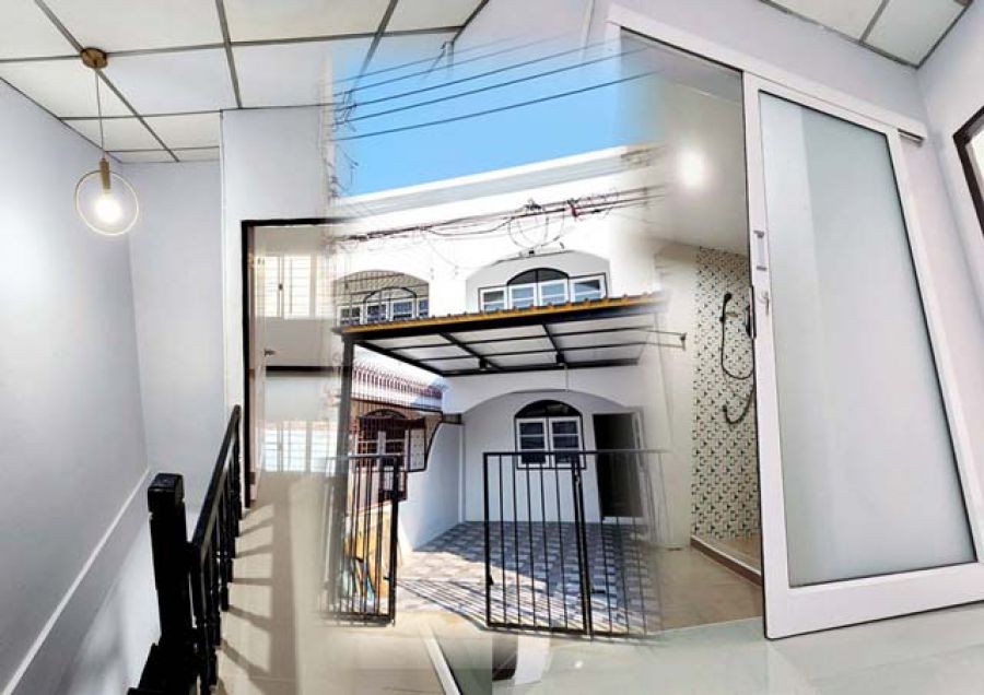 ซ.คลองลำเจียก Central EastVille เลียบทางด่วน รพ.นวเวช ถนนเกษตร-นวมินทร์ ให้เช่าทาวน์เฮ้าส์ 2ชั้น นวลจันทร์  17 ตรว. 2นอน 2น้ำ