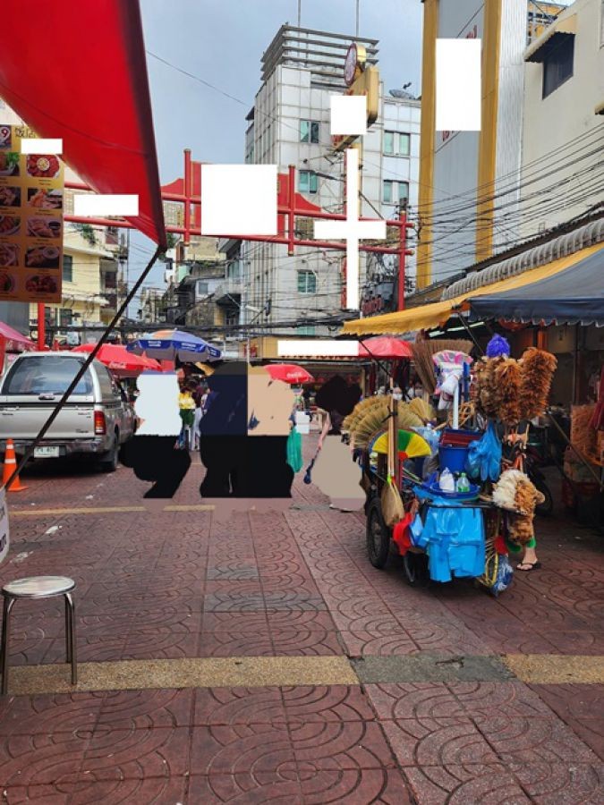 ตลาดสำเพ็ง 600ม. อาคารพาณิชย์ 5 ชั้น ทำเลย่านเยาวราช  ให้เช่า 1 นอน 1 น้ำ15 ตร.วา.300 ตร.ม.แหล่งเศรษฐกิจ แหล่งช้อปปิ้ง