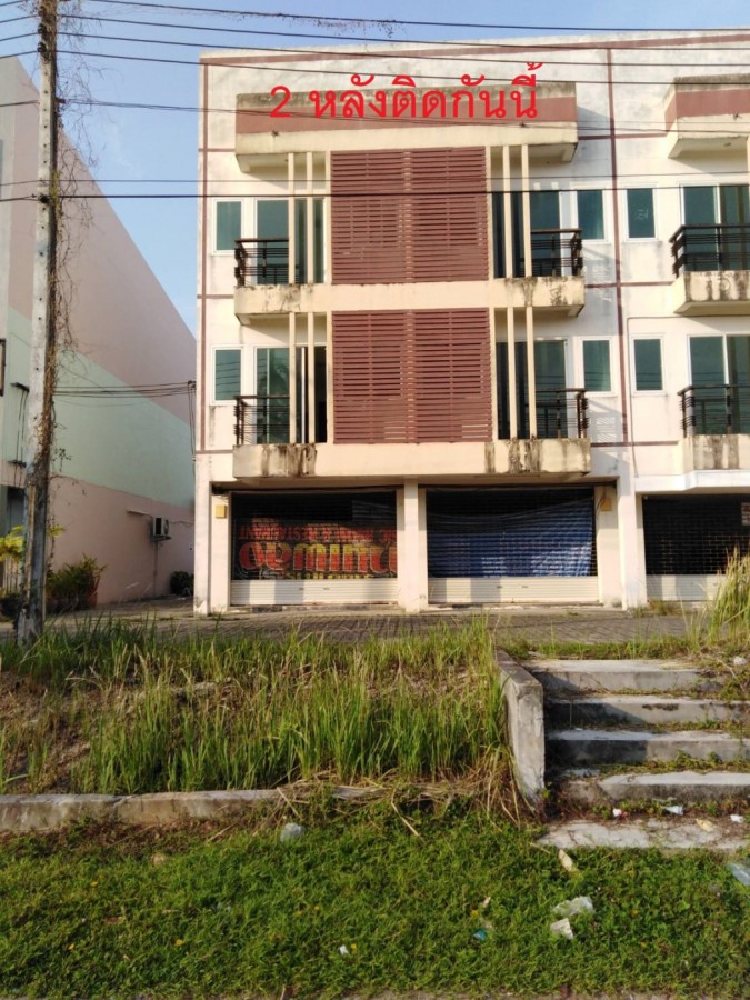 Sell 3-Storey Shophouse  for 2 units Holme Place Project close to main street   , on Nopparat at Ao Nam mao triangle