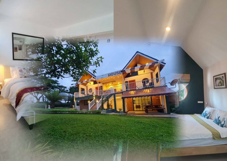 ปากช่อง-เขาใหญ่ ทองสมบูรณ์คลับ 7 กม. บ้านพักตากอากาศ 2 นอน 2 น้ำ อุปกรณ์ครัวครบครัน ห่างไกลความวุ่นวาย 52 ตร.วา.222 ตร.ม. ตลาดไนท์ ปากช่อง