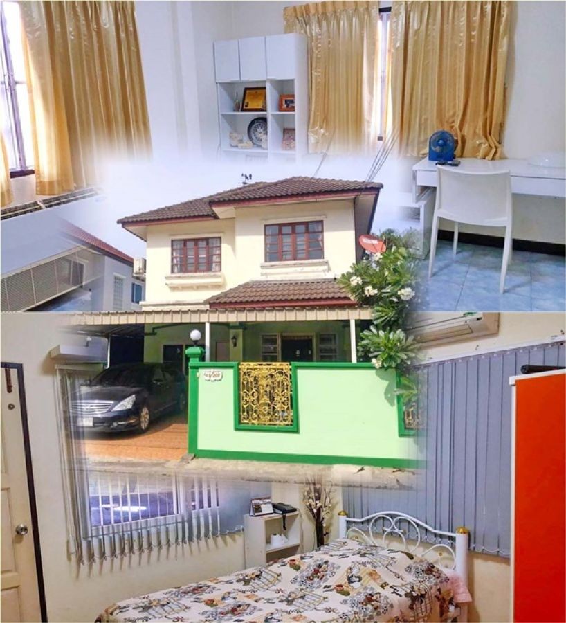 จัดเต็มเฟอร์ รพ.คลองสามวา 1.8 ให้เช่า บ้านเดี่ยว 2 ชั้น 5นอน ถ.นิมิตรใหม่40 กม.3 น้ำ เครื่องใช้ไฟฟ้า 47 ตร.วา.220 ตร.ม..3 แอร์