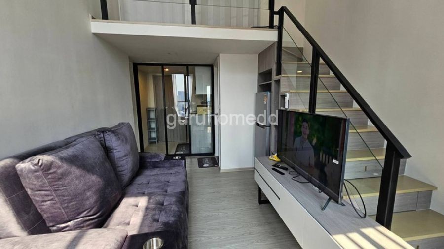 ให้เช่าคอนโด Origin Plug & Play Ramkhamhaeng Triple Station ห้อง 2 ชั้น ขนาด 35 ตรม แต่งครบ พร้อมเข้าอยู่ได้เลย - ghd000415R