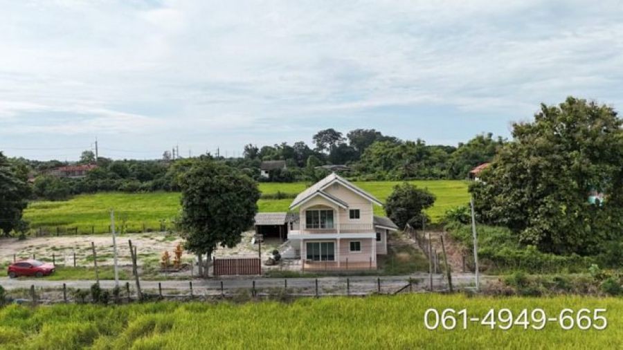 ขายบ้าน 2 ชั้น 380 ตรว. วิวเขาใหญ่ เข้าจาก ถ.สุวรรณศรเพียง 60 เมตร ต.พรหมณี อ.เมือง จ.นครนายก โฉนดครุฑแดง พร้อมโอน