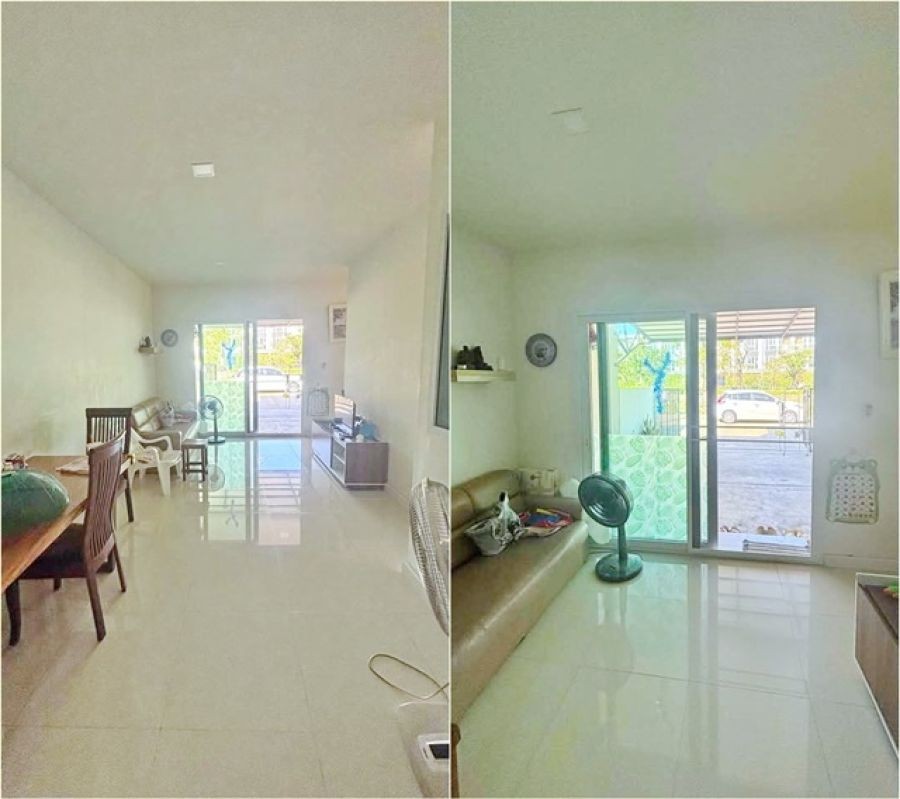 ศรีนครินทร์-เทพารักษ์ ตลาด อิ่มเจริญ เทพารักษ์ 1.1 กม.ทาวน์เฮ้าส์ 2 ชั้น หลังมุม 4 นอน 3 น้ำ 24 ตร.วา.192 ตร.ม..3 แอร์ ฟิตเนส สระว่ายน้ำ