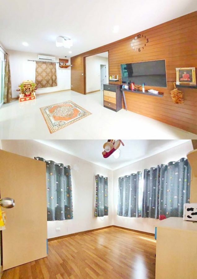 ม.พระจอมเกล้าธนบุรี 3.5 กม. 4นอน บ้านทาสีใหม่ทั้งหลัง บิวท์อินครัว บ้านเดี่ยว 2ชั้น 2 น้ำ เฟอร์บางส่วน เครื่องใช้ไฟฟ้า  64 ตร.ว.