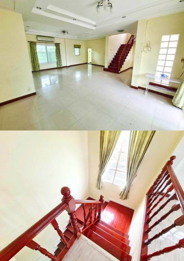 ให้เช่า  บ้านเดี่ยว 2 ชั้น ทำเลดี  รร.จันทร์ทองเอี่ยม 700ม. Central West Gate 1.6กม. 3 นอน 3 น้ำ1  62 ตร.วา.250 ตร.ม.ตลาดกลางบางใหญ่