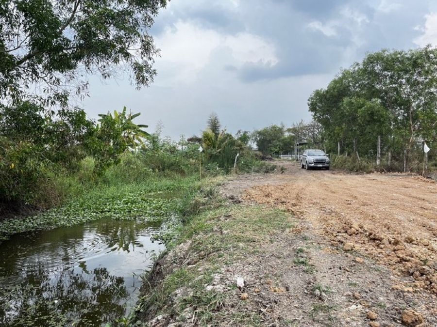 ขายที่ดินเปล่า เนื้อที่ 44 ตารางวา ถมแล้ว ซอยประชาสำราญ 2 หนองจอก