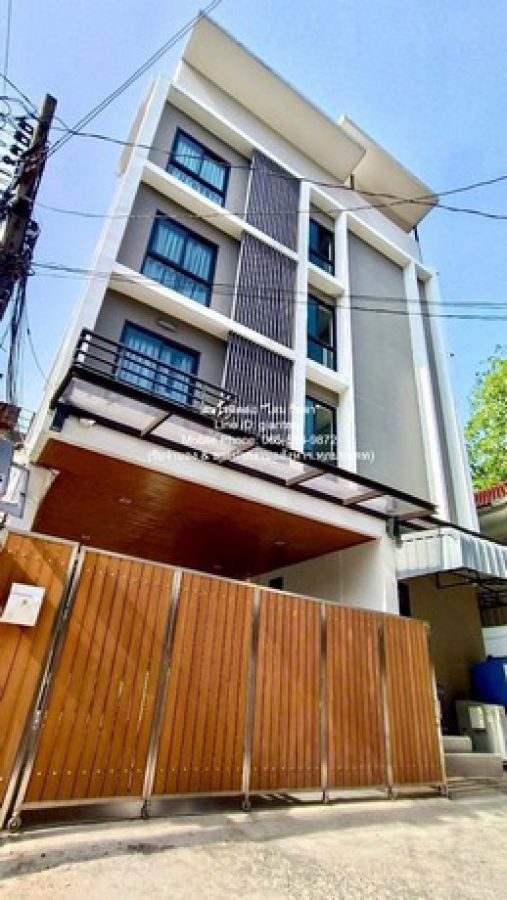 ขายห้องพักให้เช่ารายเดือน (Apartment) 4 ชั้น 15 ห้อง (43 ตร.ว.) ถ.ประชาอุทิศ (MRT ห้วยขวาง)