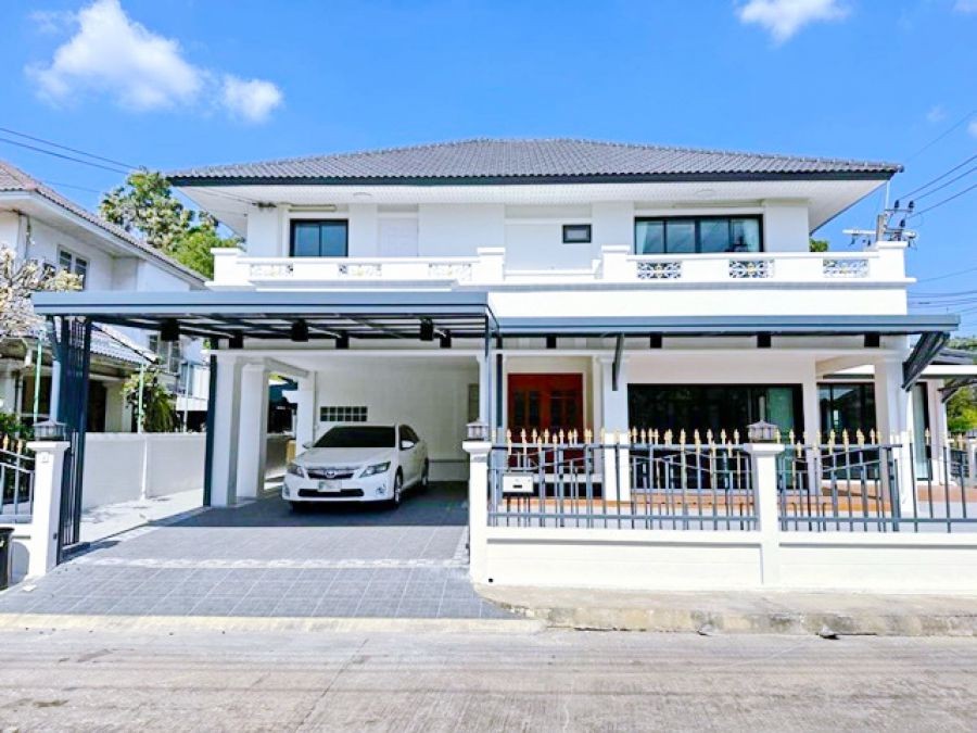 คฤหาสน์ หลังหัวมุม 2 ชั้น 4นอนใหม่หรูหรา perfect-place ram 164 จัดเต็มเฟอร์ เครื่องใช้ไฟฟ้าใหม่ทั้งชุด  4น้ำ 84ตร.วา.264ตร.ม.