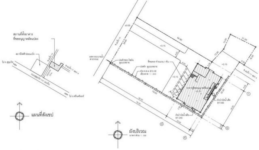 P15 ให้เช่า ที่ดิน อาคาร สำนักงาน 2ไร่ ซอยแบริ่ง 15 ถนนสุขุมวิท 107  ลาซาล พร้อมลิฟท์
