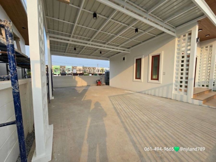 ว่าง 2 หลังสุดท้ายบ้านเดี่ยวมินิมอล มูจิ ใกล้โรงพยาบาลองครักษ์ จ.นครนายก การเดินทางสะดวกอยู่ในแหล่งชุมชน