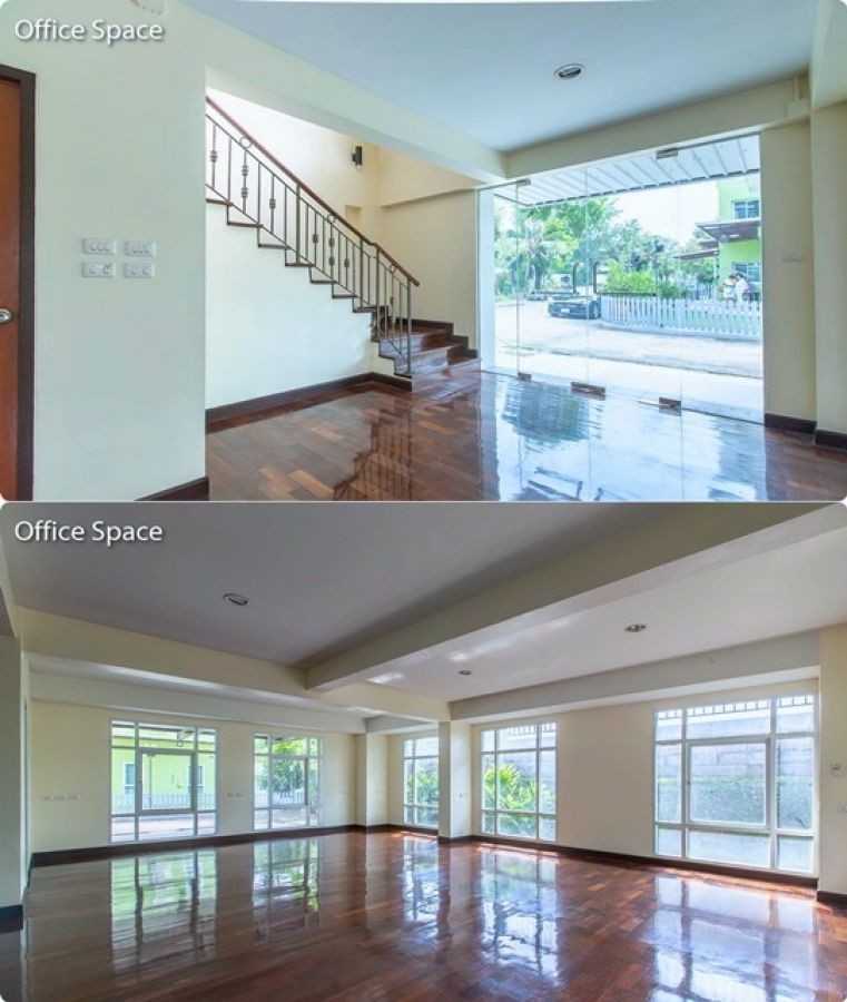 แฟชั่นไอส์แลนด์ ปัญญาวิลเลจ ให้เช่าอาคารพาณิชย์ 4 ชั้น 6นอน 9น้ำ  MRT วงแหวนรามอินทรา ออฟฟิศ 297ตรว. 402ตรม. มีสวน มีพื้นที่ให้จอดรถ