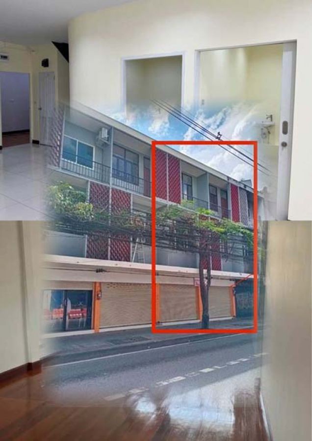 ให้เช่า ไนท์บาซาร์ รัชดาภิเษก 400ม.ทำเลดี ติดถนน AIR BNB อาคารพาณิชย์ 3 ชั้น 2 คูหา 2-4นอน  MRT ลาดพร้าว 400ม.  MRT รัชดาภิเษก 600ม.