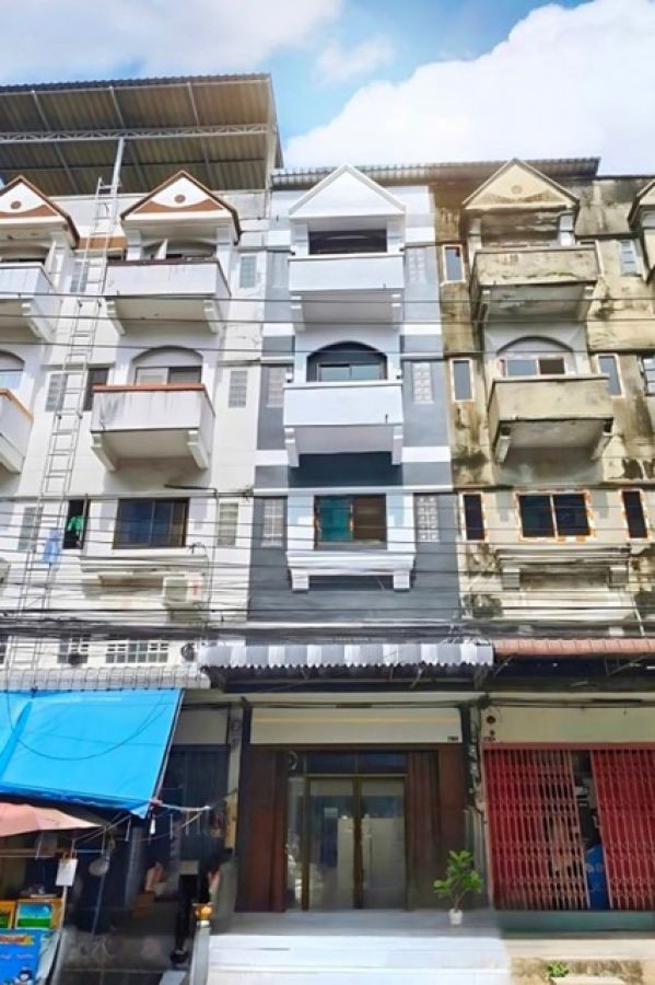 กาญจนาภิเษก1-9 ให้เช่า อาคารพาณิชย์ 4.5 ชั้น รีโนเวทใหม่ 17 ตร.วา 3 นอน 3 น้ำ รร.นานาชาติเลิศหล้า 3.8 กม. MRTหลักสอง 3.6 กม