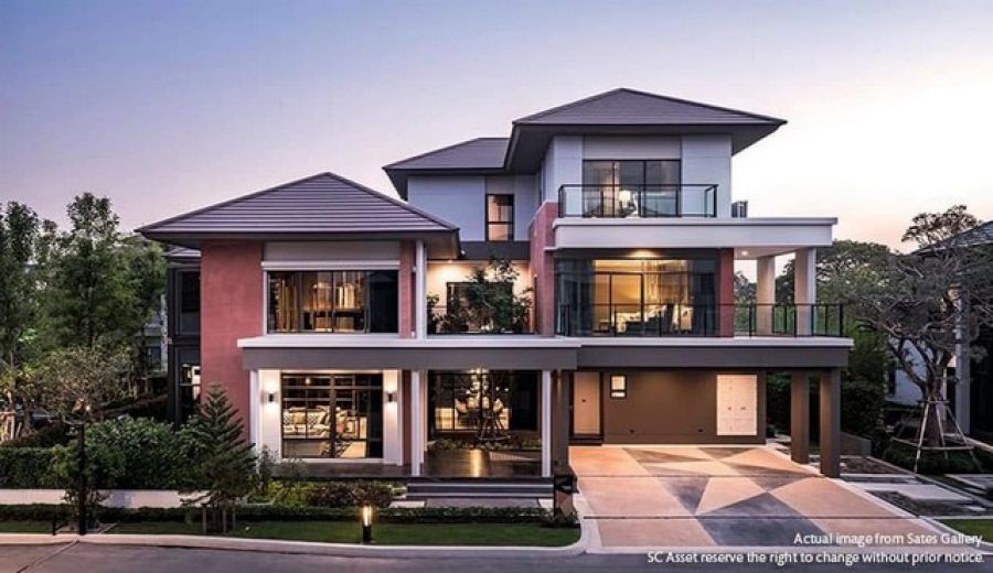 LV52984 ขายบ้านหรู โครงการแกรนด์ บางกอก บูเลอวาร์ด พระราม 9 ใกล้ร.ร.นานาชาติ พร้อมสระว่ายน้ำ