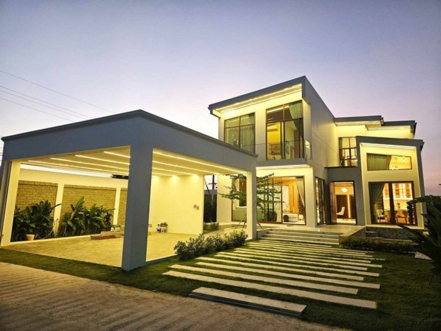 ขายบ้านเดี่ยวโครงการAtmos Prime Villa Pattaya  บ้านตัวอย่าง  พูลวิลล่าพัทยา บางละมุง ชลบุรี