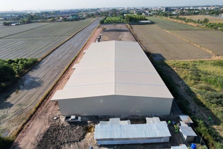 ใให้เช่าโกดัง ขนาด 875  ตรม.  มี3 หลังให้เลือก  ซอยวัดสามง่าม (คลังสินค้าเซเว่นใหญ่ )  อ.บางบัวทอง จ.นนทบุรี