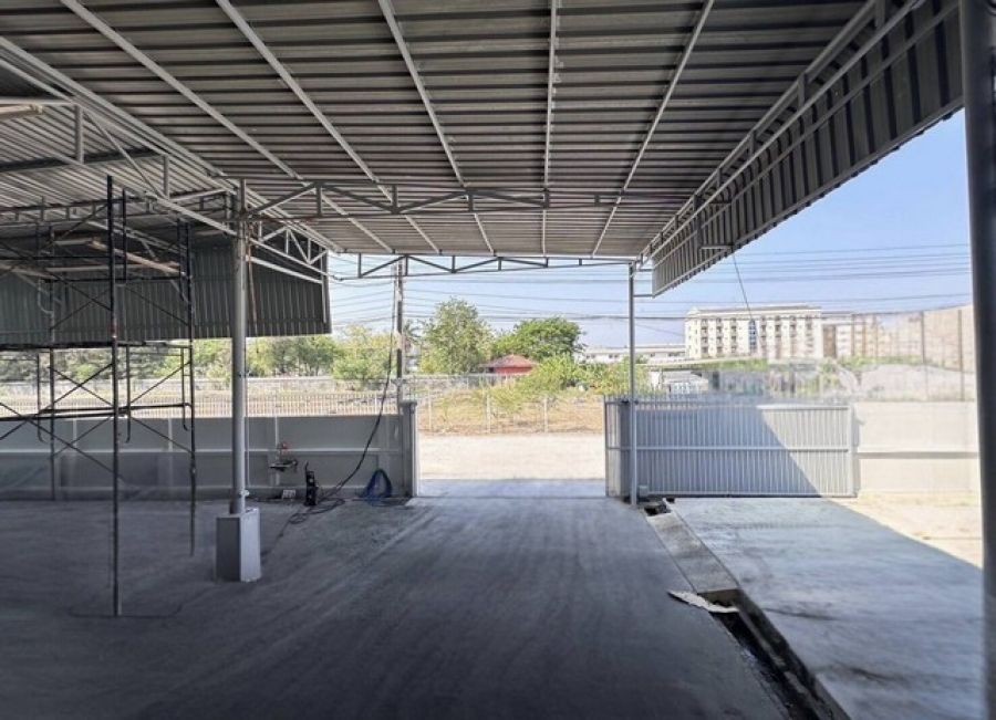 ขายที่ดิน 1 ไร่ โกดังพร้อมออฟฟิศสำนักงา บ้าน 2 ชั้น  และที่พักอาศัยคนงาน ซ.ตาสิน ต.บางโฉลง อ.บางพลี