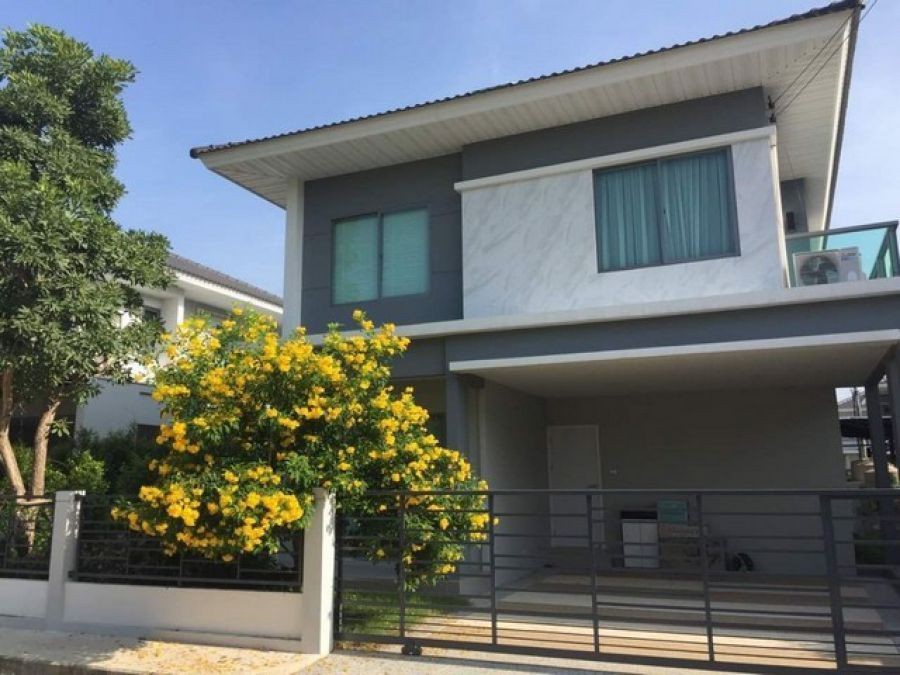 ขายบ้านเดี่ยวโครงการเพอร์เฟคเพลส 4 ราชพฤกษ์    ใกล้ รถไฟฟ้า สายสีม่วง สถานีบางรักน้อย ใกล้ Central Westgate