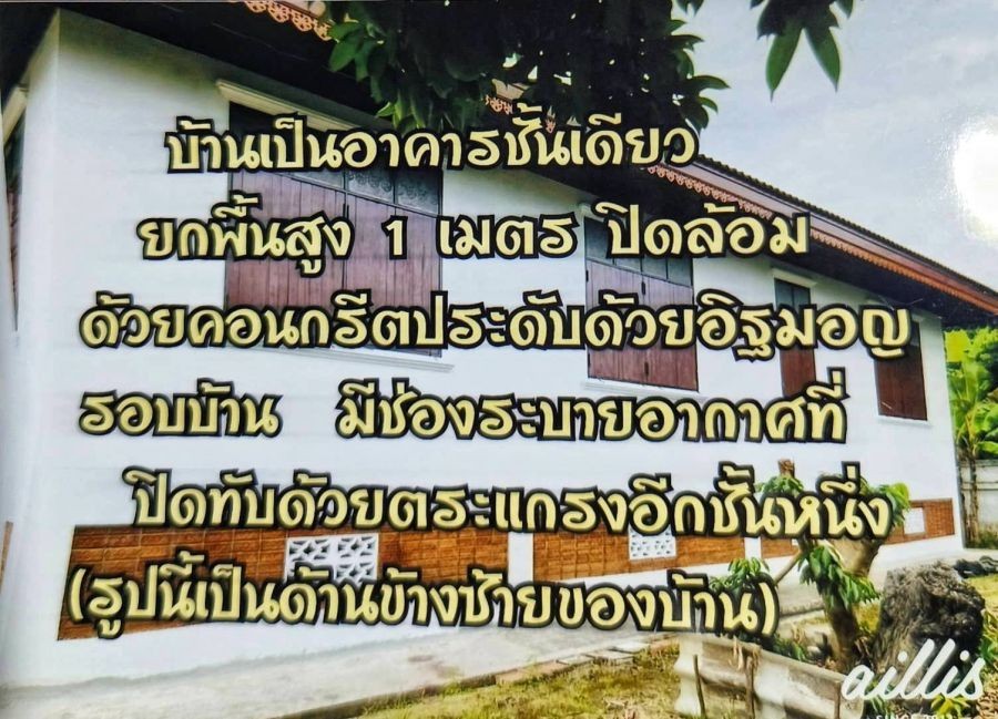 ขายบ้านเดี่ยวทรงไทยประยุกต์ล้านนาขนาด 282 ตรว. ติดถนนหิรัญนคร เทศบาลตำบลแม่จัน จ. เชียงราย