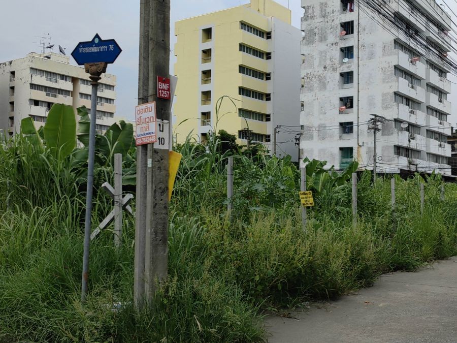 ขายที่ดิน 424 ตรว. ติดถนนพัฒนาการ78 ใกล้ถนนตัดใหม่พัฒนาการ และถนนอ่อนนุช