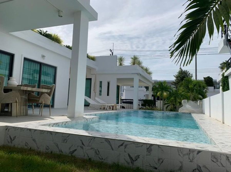 ขายด่วน พูลวิลล่า หัวหิน ประจวบฯ 2 ชั้น 3 ห้องนอน 4 ห้องน้ำ ตกแต่งเสร็จเรียบร้อย พร้อมเข้าอยู่ได้ทันที Tel. 0632897879