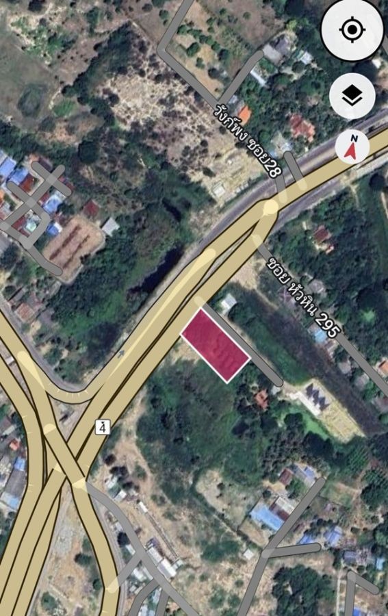 ขายที่ดินแปลงสวย ริมถนนเพชรเกษม ขาออก หัวหิน–ปราณบุรี ถูกสุดในย่านนี้! โทร 0889244695